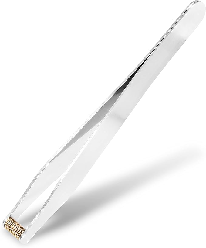 Seki Japan Ear Hair Trimmer Clipper Cutter Tweezers Shape with Spring Safe Design for Hair Removal, Japanese Stainless Steel