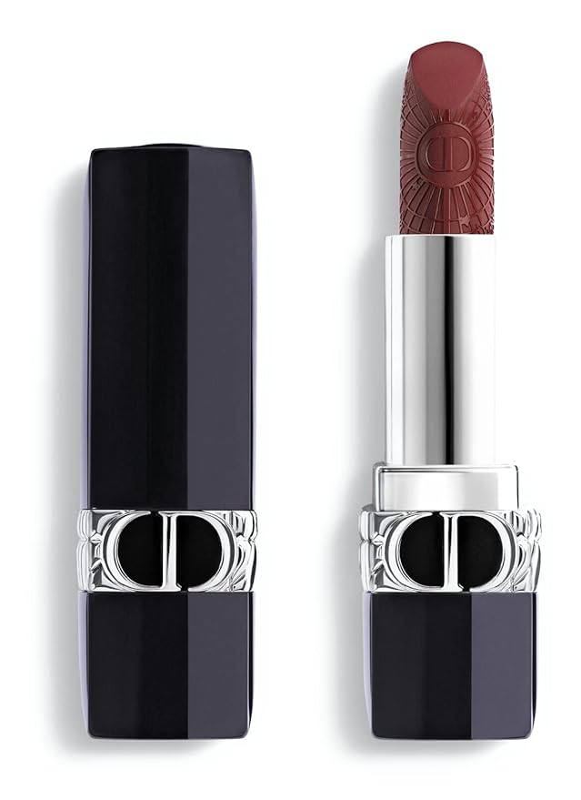 Dior Rouge 913 Mystic Plum Matte Finish Mahogany Brown Starry Motif Limited Edition Lipstick