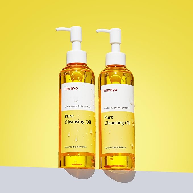 ma:nyo Pure Cleansing Oil Korean Facial Cleanser, Blackhead Melting, Daily Makeup Removal with Argan Oil, Korean Skin care 6.7 fl oz *(2 Pack)