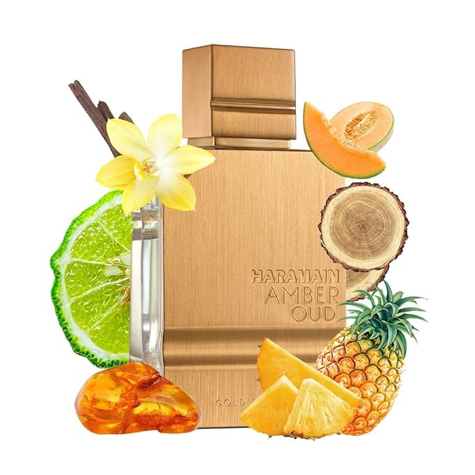 Al Haramain Amber Oud Gold Edition - Arabian Perfume for Women and Men - Eau de Parfum Spray with Notes of Bergamot, Melon, Pineapple, Amber, Woody Accord, and Musk - 6.7 oz