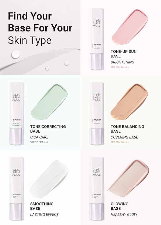 JUNG SAEM MOOL OFFICIAL] Skin Setting Tone up Sun Base | Weightless CC Cream | Makeup Artist Brand