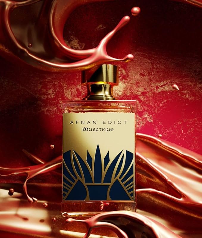 Afnan Edict Musctique Unisex Luxury Eau de Parfum Spray, 2.7 Fl. Oz – Elegant Musk & Oud Perfume with Saffron & Vanilla