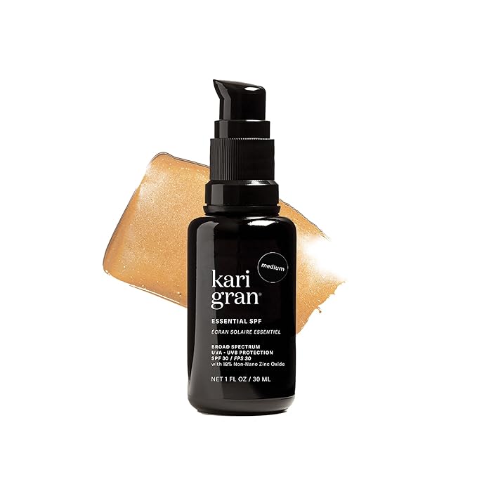 Kari Gran Essential Tinted SPF, Anti-Aging Tinted Moisturizing Sunscreen