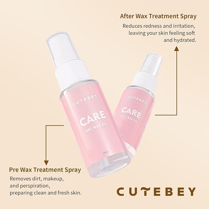 Sugar Wax Kit Suagring Kit: 300g/10.6oz Organic Sugaring Paste for Body Hair Removal - Includes Wax Strips & Sticks, Pre and Post Care Oils