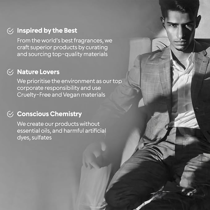 BellaVita Luxury CEO Man Perfume for Men (3.38 fl.oz) | Long-Lasting Men's Perfume with Lemon, Lavender, Tonka & Agarwood Fragrance for Man | CEO Parfum for Men | Vegan & Cruelty-Free Fragrance