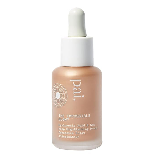 Pai Skincare - The Impossible Glow Organic Hyaluronic Acid + Sea Kelp Glow Drops | Natural, Vegan, Sensitive Skincare (Rose Gold, 1 fl oz | 30 ml)