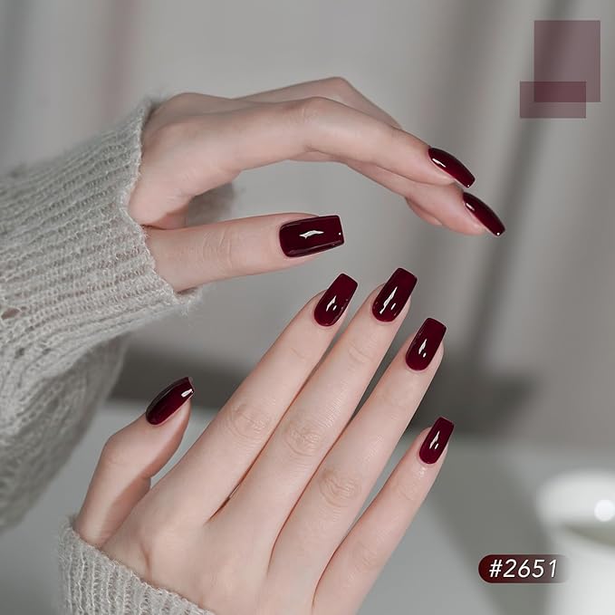 GAOY 23 Pcs Gel Nail Polish Kit, Red Glitter Colors UV Gel Nail Polish Set with Glossy & Matte Top Coat and Base Coat for Nail Art Home DIY Gel Nail Kit