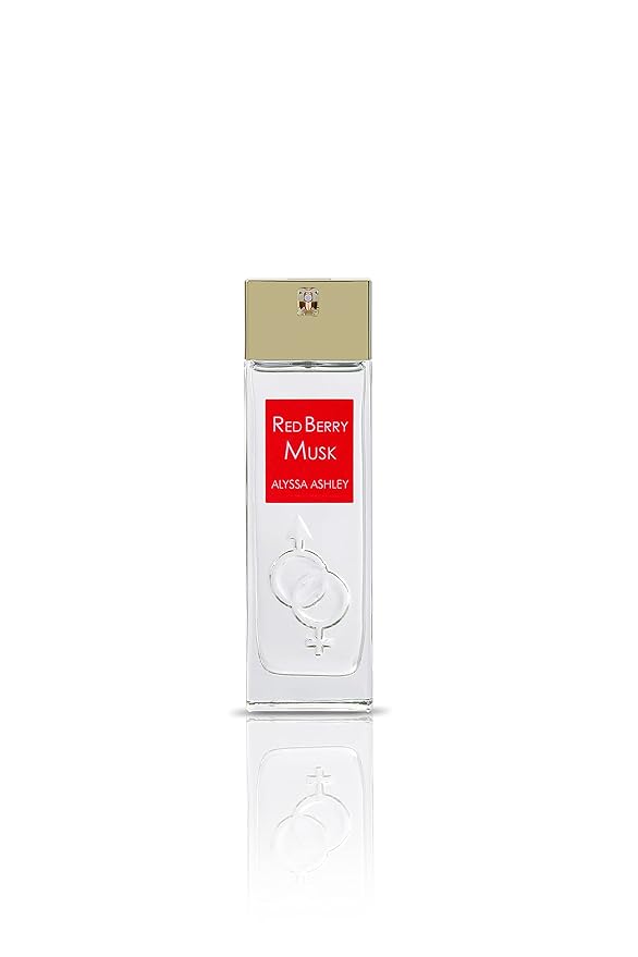 Alyssa Ashley Red Berry Musk - Mini Perfume for Women and Cologne for Men - Floral Musk Fragrance with Pink Pepper - 3.4 oz