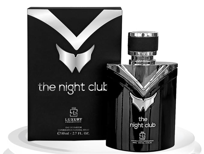 Luxury Collection The Night Club Eau de Parfum 80 mL - Refined Mens Blend of Citrus, Leather and Woods, Long Lasting Evening Cologne, Modern Club Scent