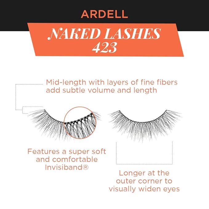 Ardell Naked Lashes 423, 4 Pairs, 1-Pack