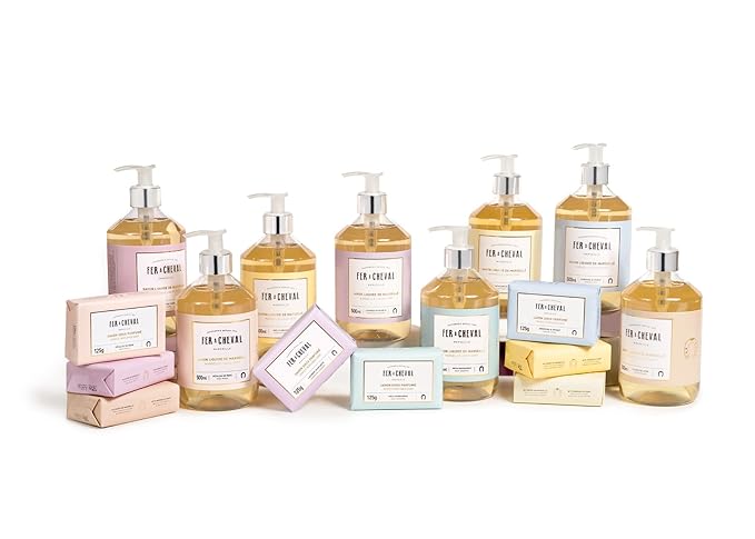 Fer à Cheval Savon Liquide De Marseille Soap, Organic Marseille Liquid Soap, French Shower Hand Soap Liquid, White Tea & Yuzu, 500ml/16.9fl oz