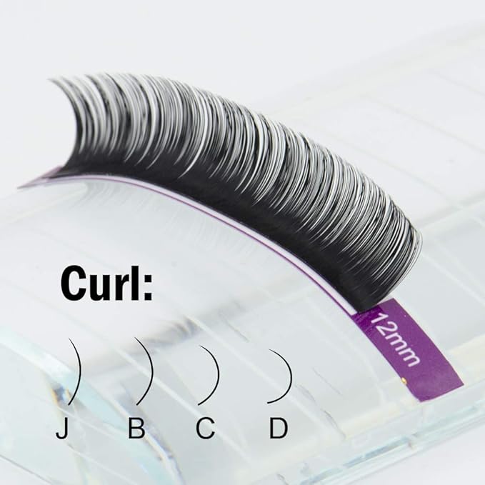 NAGARAKU Eyelash Extensions 0.10 mm C curl 16mm Premium Individual Classic Lashes Soft Natural Matte Black 16 rows Professional Beauty Salon Supplies