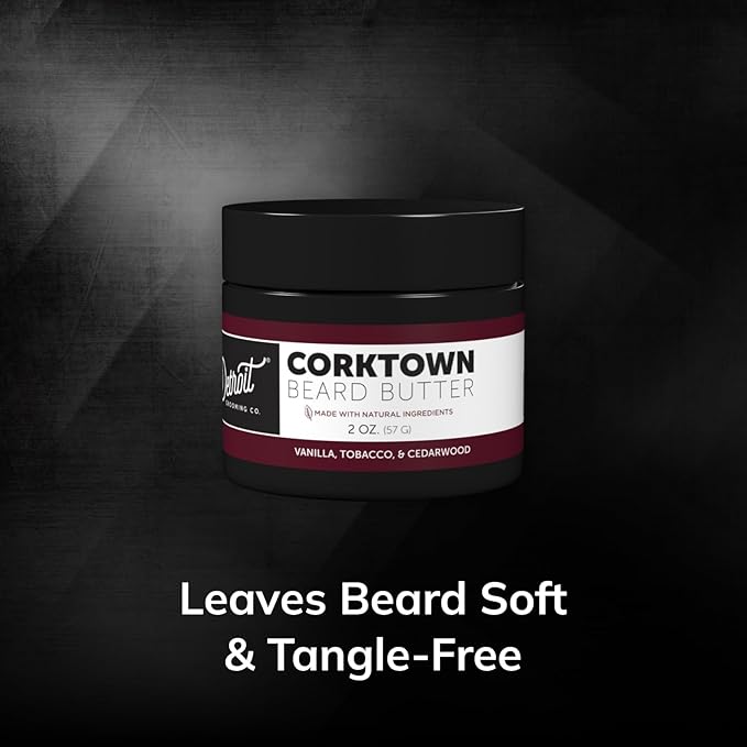 Detroit Grooming Co. Beard Butter for Men | Softens, Thickens & Hydrates with Safflower Oil & Shea Butter | Corktown Scent, 2oz
