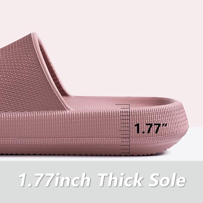 Menore Slippers for Women and Men Quick Drying, Parent-Child EVA Open Toe Soft Slippers, Non-Slip Soft Shower Spa Bath Pool Gym Beach House Sandals for Indoor & Outdoor