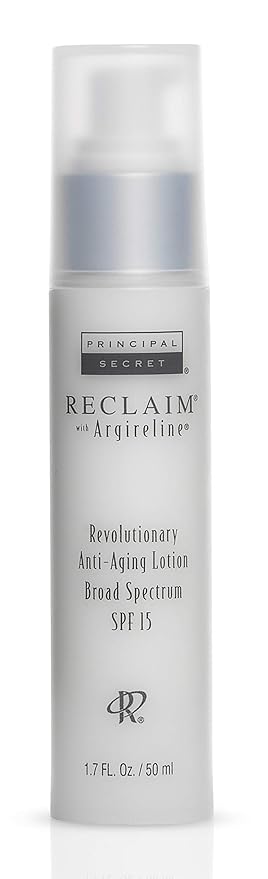 Principal Secret – Reclaim with Argireline – Revolutionary Anti-Aging Lotion – Green & White Tea Antioxidant Broad Spectrum SPF 15 – 1.7 Ounces
