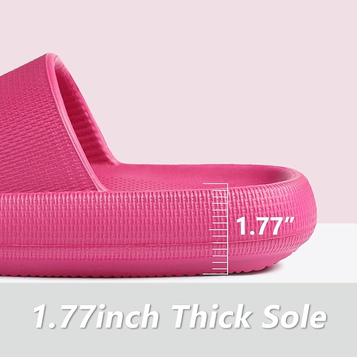 Menore Slippers for Women and Men Quick Drying, Parent-Child EVA Open Toe Soft Slippers, Non-Slip Soft Shower Spa Bath Pool Gym Beach House Sandals for Indoor & Outdoor