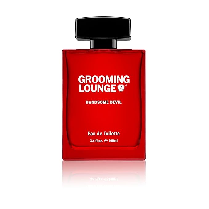 Handsome Devil by Grooming Lounge - Fragrance for Men - Energizing blend of spice and citrus - Notes of Coffee Berry and Red Wood - For Warm and Mischievous Men - 3.4 oz