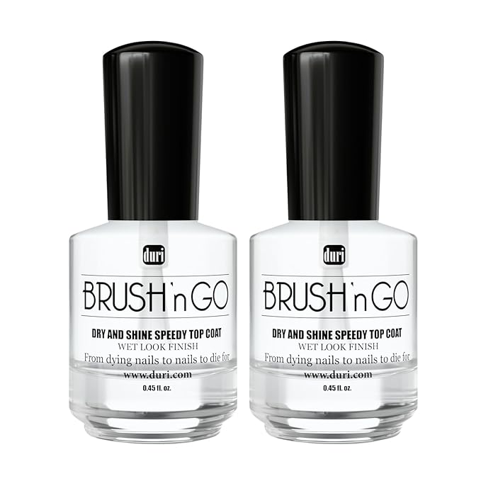 duri Brush’n Go Dry and Shine Speedy Top Coat (Brush'N Go (Pack of 2))