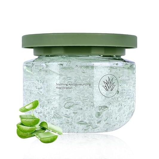 Moisturizing Gel for Face & Body,Non-sticky Gel After Sun Aloe Lotion Skin Care,Fast Absorbing Long Lasting Refreshing Hydrating Face Moisturizer for All Skin Types 08