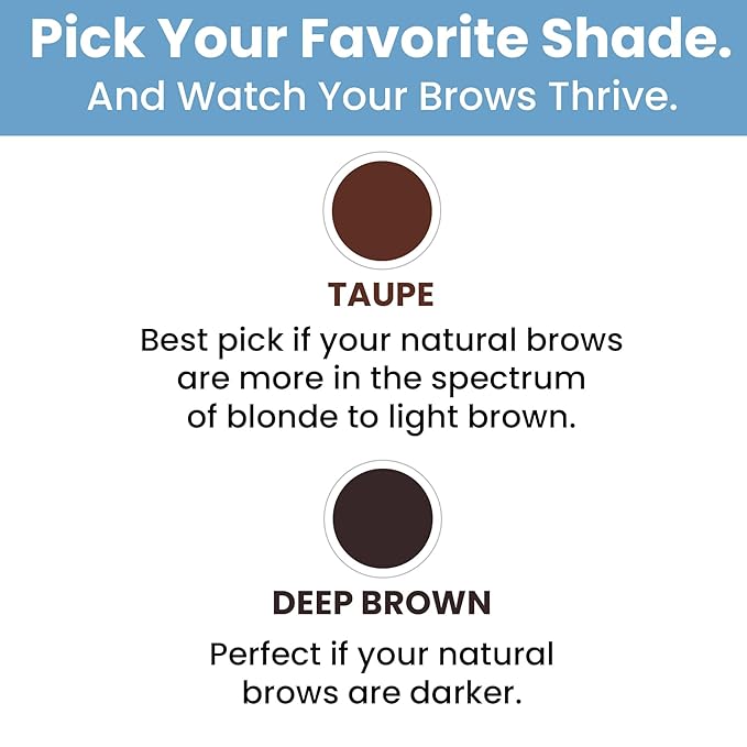 PrimeBrow Complete – 3-in-1 Eyebrow Care for Mature Women – Eyebrow Mousse Tints, Magic Spoolie Brush Shapes, Eyebrow Growth Serum Fills Bald Spots (Deep Brown)