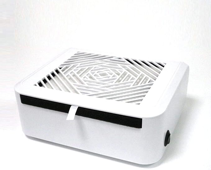 45W Nail Dust Collector, DIY Fingernail Art Design Tools High Power Salon Vacuum Cleaner Professional Pedicure Manicure Machine (Purple)