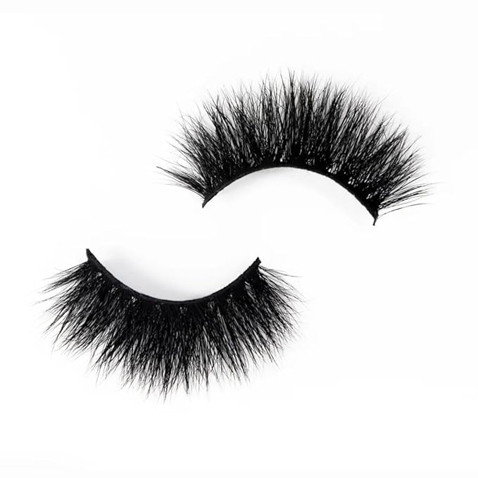 3D Mink Lashes | Luxury Real Mink Eyelashes Cruelty-Free False Lashes Reusable, Maximum Volume 18mm-25mm Wispy and Fluffy Real Mink Lashes (Eden)