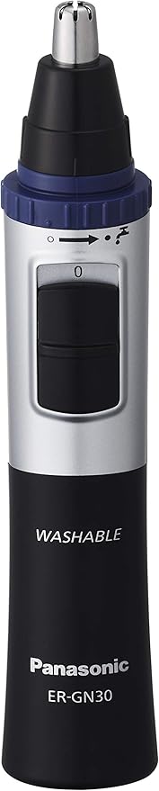 Panasonic Nose Trimmer and Ear Hair Trimmer, ER-GN30-K, Wet/Dry Nose Hair Trimmer