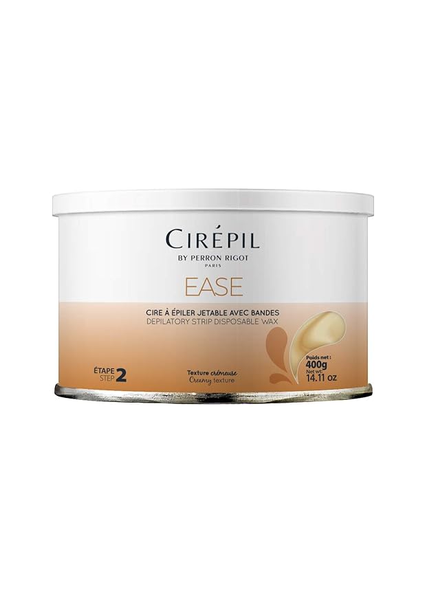 Cirepil - Ease Wax - 400g / 14.11 oz Wax Tin - Unscented - Creamy Texture - Perfect for Large Areas - Best for Fine Hair & Dry Skin Types - Strips Needed
