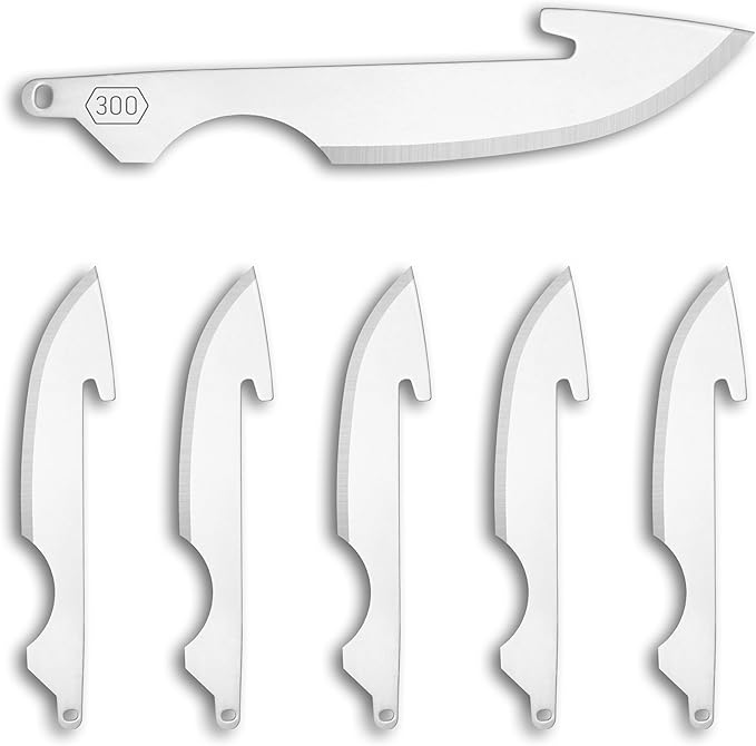 OUTDOOR EDGE 3.0" RazorSafe Replacement Caping Knife Blades, 6 Pieces
