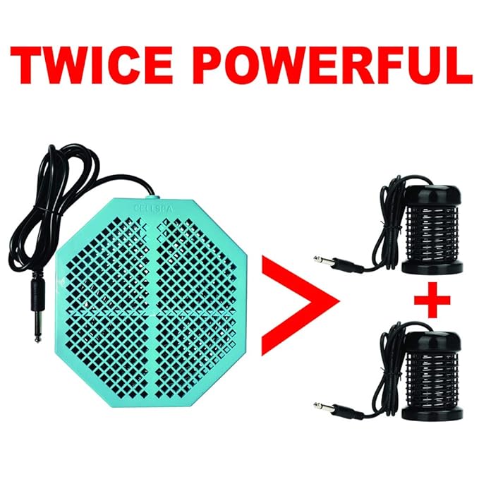 2 Pack CS-900 Twice Powerful 6.5" x 5.5" Ion Detox Foot Bath Arrays Flat Dual Coil Stainless Steel Aqua Ionic Cleanse Array Compatible With Most 1/4" Plug Type Detox Machines