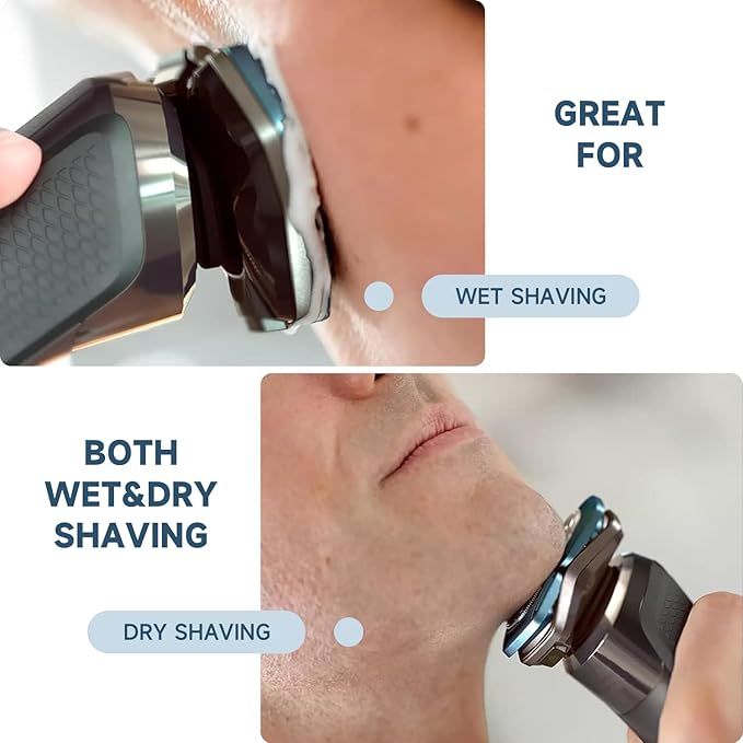 SH71/52 Replacement Head Compatible with Philips Norelco Series 7000 and 5000 ， Upgraded SH71/52 Compatibility Double blades for norelco 7000 replacement heads.