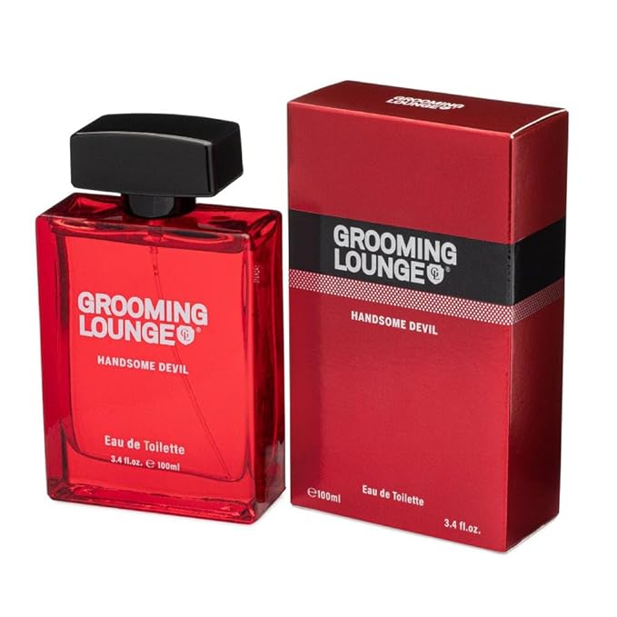 Handsome Devil by Grooming Lounge - Fragrance for Men - Energizing blend of spice and citrus - Notes of Coffee Berry and Red Wood - For Warm and Mischievous Men - 3.4 oz