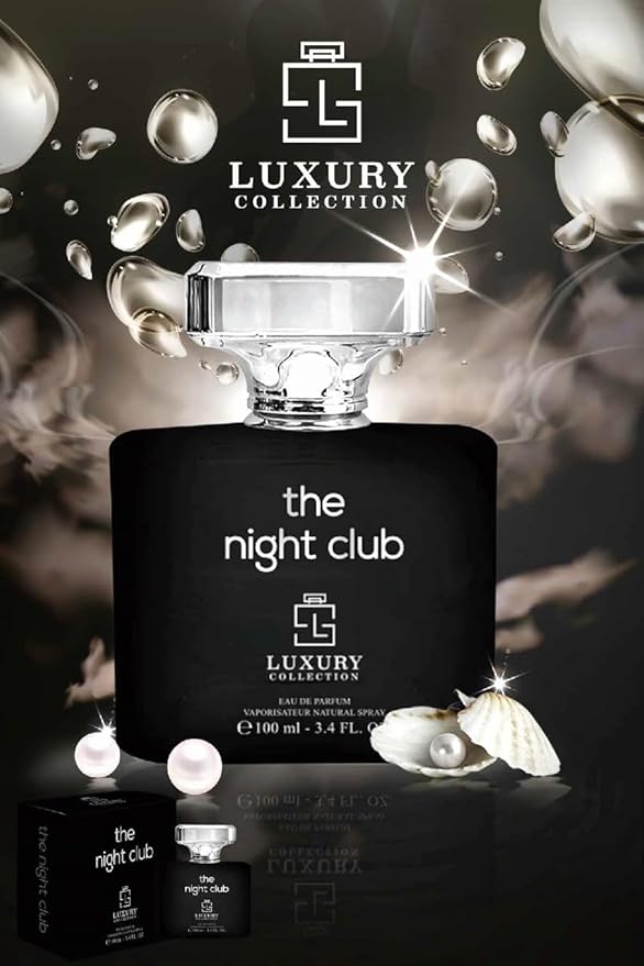 Luxury Collection The Night Club Eau de Parfum 80 mL - Refined Mens Blend of Citrus, Leather and Woods, Long Lasting Evening Cologne, Modern Club Scent