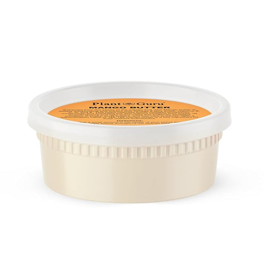 Raw Mango Butter 8 oz. - 100% Pure Natural Unrefined - Great for Skin, Body and Hair Growth. DIY Soap Making, Body Butter, Lotions and Creams.