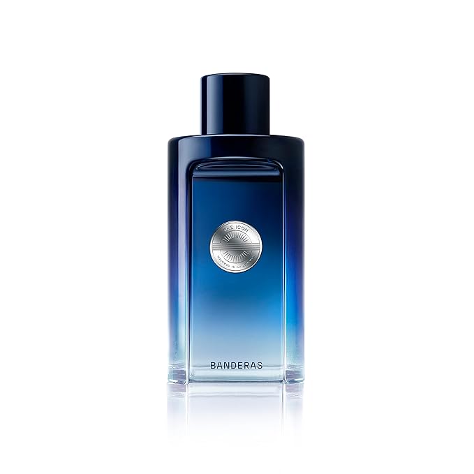 Banderas Antonio Perfumes - The Icon, Eau de Toilette for Men - Long Lasting - Masculine, Elegant, With Personality Fragance - Amber Woody Notes - Ideal for Special Events - 6.8 Fl Oz