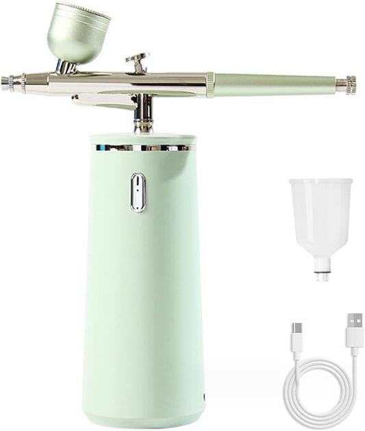 Facial Oxygen Spray Machine - High Pressure Nano Facial Steamer with 0.3mm Nozzle - Rechargeable Portable Nano Mist Injector Sprayer for Deep Moisturizing Face Skincare