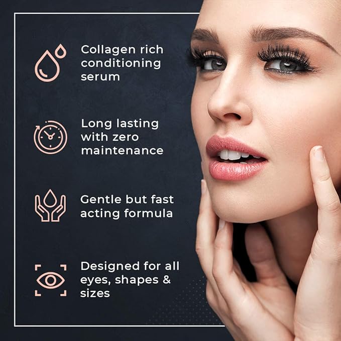 2 in 1 Lash Lift Kit and Brow Lamination Kit | Instant Perming, Lifting & Curling for Eyelashes & Eyebrows | Professional Salon Results Lasting 6-8 Weeks | Includes Glue & Supplies for 5+ Treatments