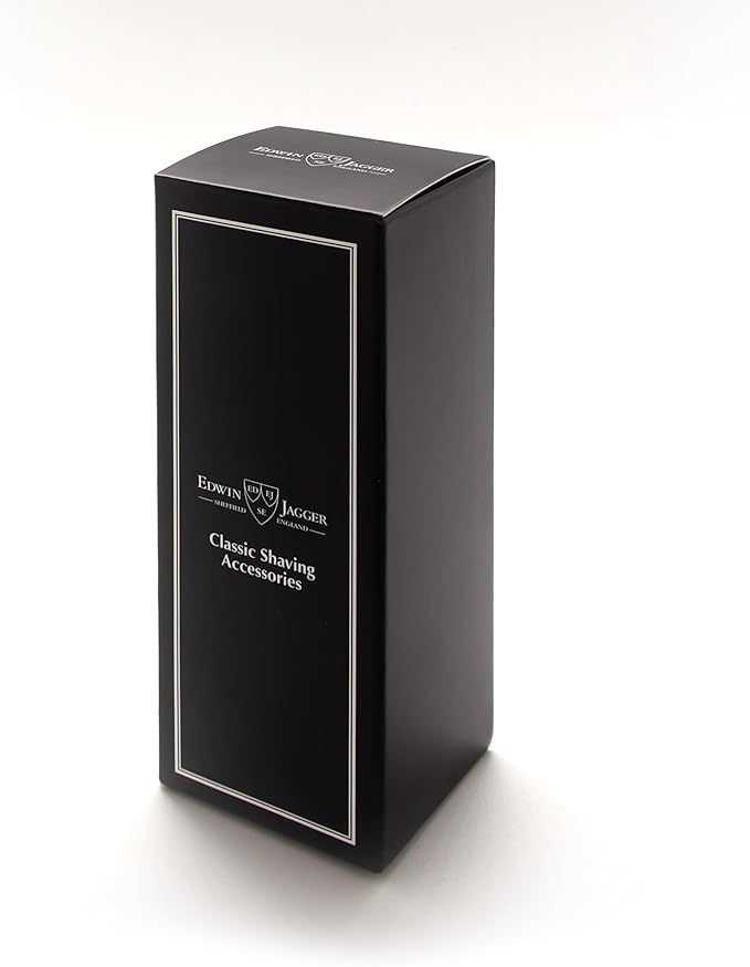 Edwin Jagger 81P36AMZ Classic Badger Shaving Brush for Shaving Cream or Soap for Men (Black)