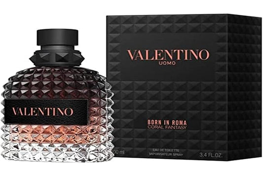 Uomo Born In Roma Coral Fantasy by Valentino for Men - 3.4 oz EDT Spray