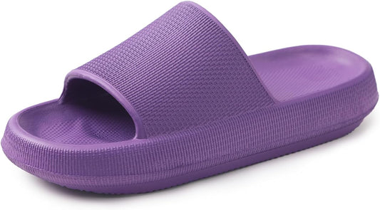 Menore Slippers for Women and Men Quick Drying, Parent-Child EVA Open Toe Soft Slippers, Non-Slip Soft Shower Spa Bath Pool Gym Beach House Sandals for Indoor & Outdoor