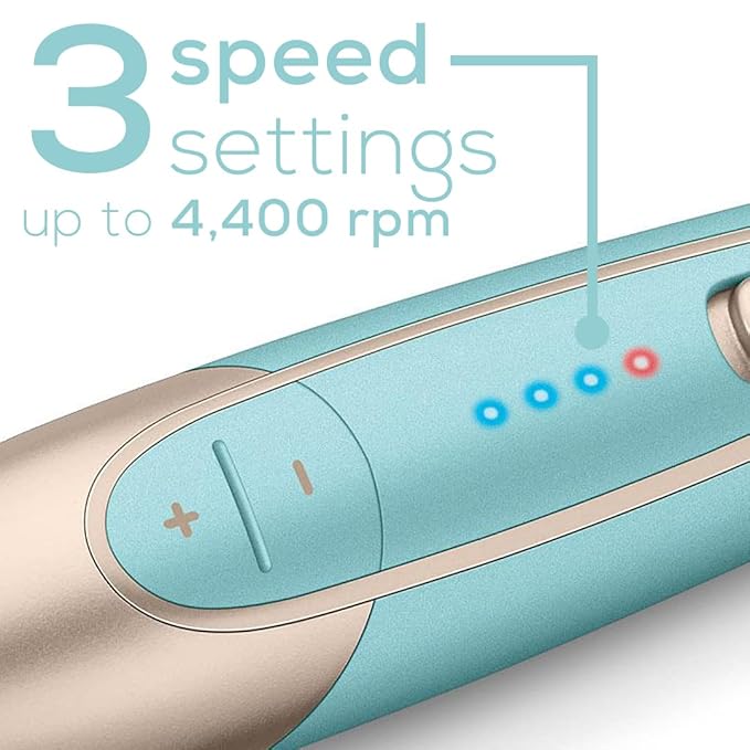 Beurer MP84 Professional Manicure & Pedicure Nail Drill Kit, 14-Piece Cordless Electric Nail File with 10 Attachments, LED Light, Adjustable Speed, Charging Storage Case