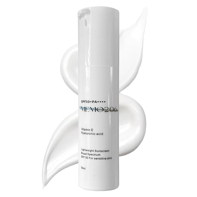 Sunscreen SPF50+PA++++ 50ml | Non-Sticky Lightweight Sunscreen Made for Sensitive Skin | No White Cast or Scent | With Vitamin E & Hyaluronic Acid