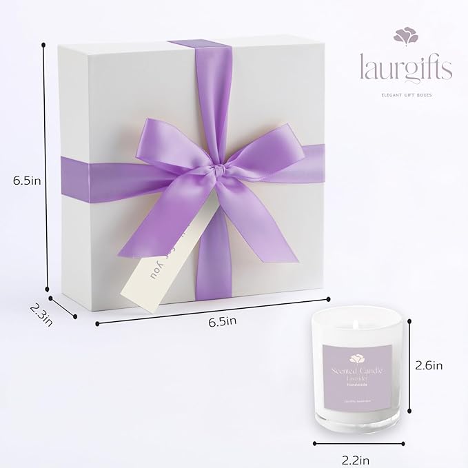 Lavender Spa Gift Set for Moms & Teachers – Gift Basket for Her - Thoughtful Gifts for Mother’s Day - Teacher Appreciation Gifts - Spa-Inspired at Home - Self-Care Essentials