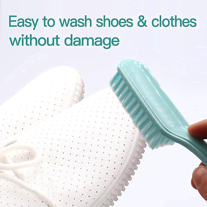 Handle Grip Foot Brush Two Sided Fingernail Brush Curved Handle Foot Brush Home Laundry Cleaning Shoes Clothes Toes Nails Scrubber,8 PCS
