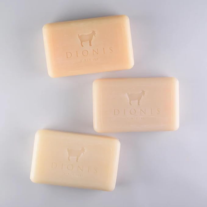 Dionis Goat Milk Skincare Bar Hand Soap, Shea Butter & Olive Oil Nourish, Moisturize, & Restore, For All Skin Types, Non Greasy, No Residue, Fresh & Floral Scents, Bundle Of 3 Moisturizing Bars
