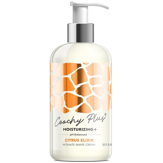 IntiMD Coochy Plus HydroLock Moisturizing+ 3-Steps Kit Intimate Shave Gift Set: Nouria Pre-Shave Elixir Oil + Coochy Plus Shave Cream Citrus Elixir + Coochy Plus After Shave Protection Mist