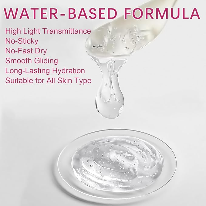 2.5L Large Conductive Gel for Microcurrent Facial Device, Radio Frequency Laser Hair Removal Cooling Gel, Sulfate & Phthalate-Free, Sodium Hyaluronate, Ceramide AP for Skin Soothing Hydrating