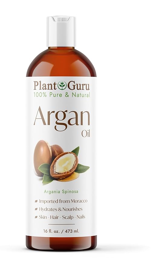 Argan Oil 16 fl. oz. Morocco Virgin, Cold Pressed 100% Pure Natural - Stimulates Hair Growth, Skin, Face And Body Moisturizer.