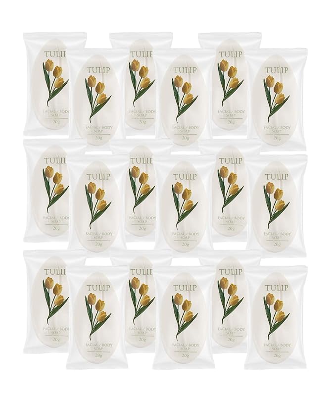 Tulip 108 Count Travel/Spa Facial Body Soap 0.7 Ounce Hotel Size In Bulk Individually Wrapped Scented With A Fresh Fragrance