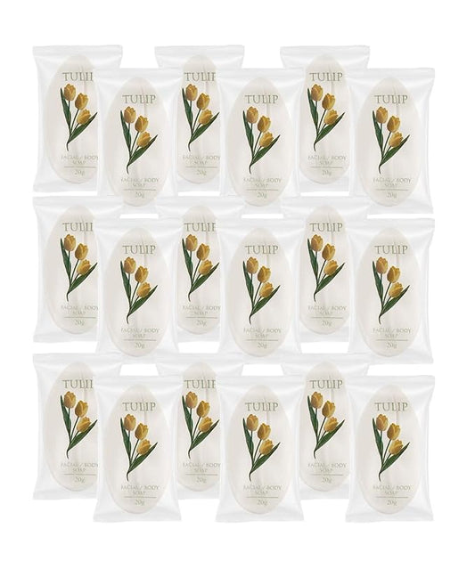 Tulip 108 Count Travel/Spa Facial Body Soap 0.7 Ounce Hotel Size In Bulk Individually Wrapped Scented With A Fresh Fragrance